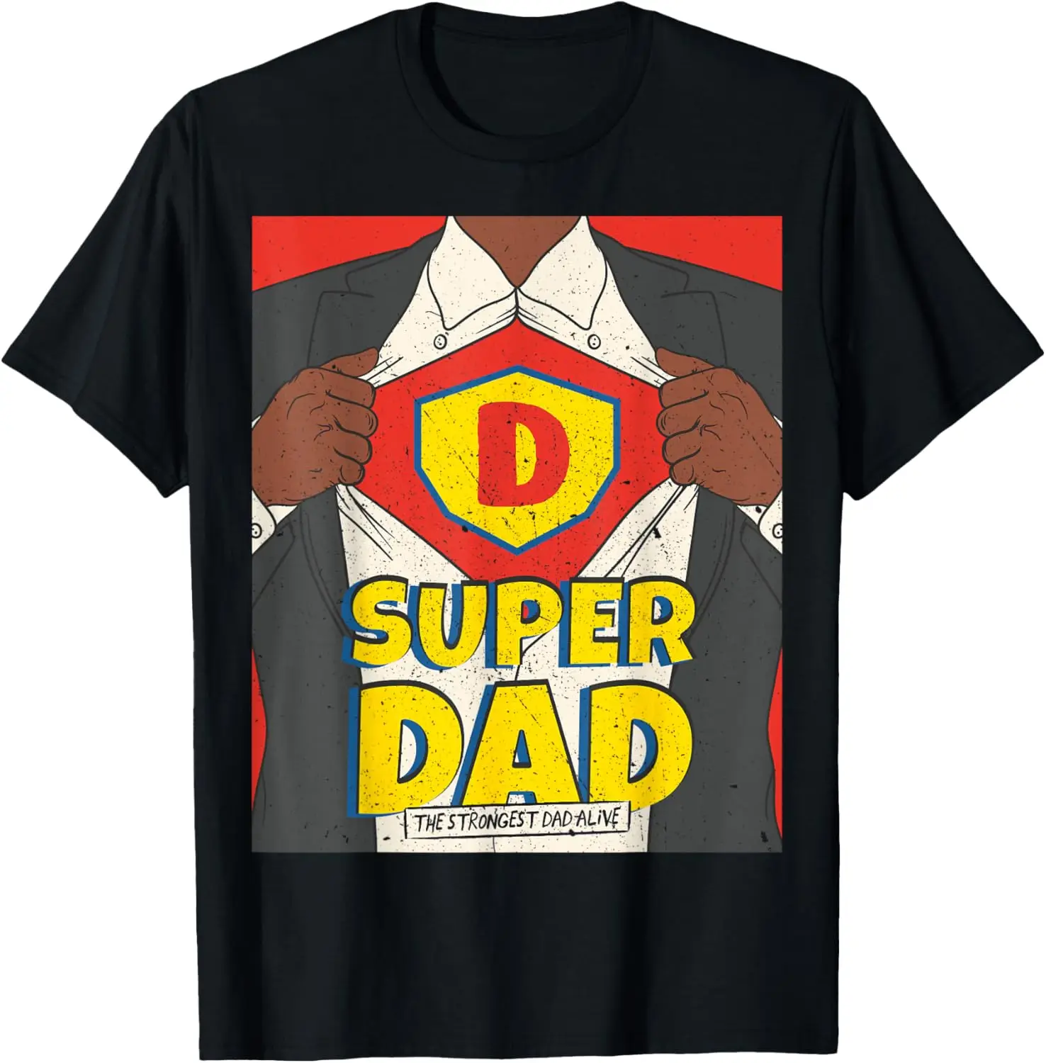 Super Dad I African American Fathers Day Gift T-Shirt T-Shirt