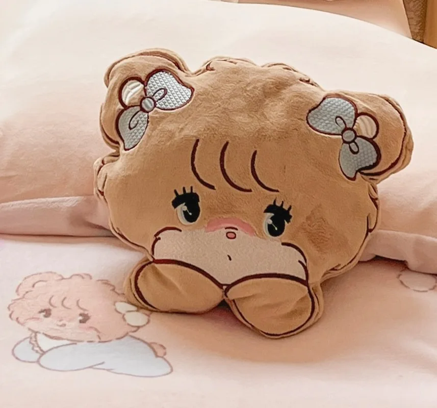 Kawaii Mikko Pillow Toys Anime Peripheral Mikko Animal Series Irregular Shaped Pillow Cute Girl'S Heart Doll Girls Room Ornament