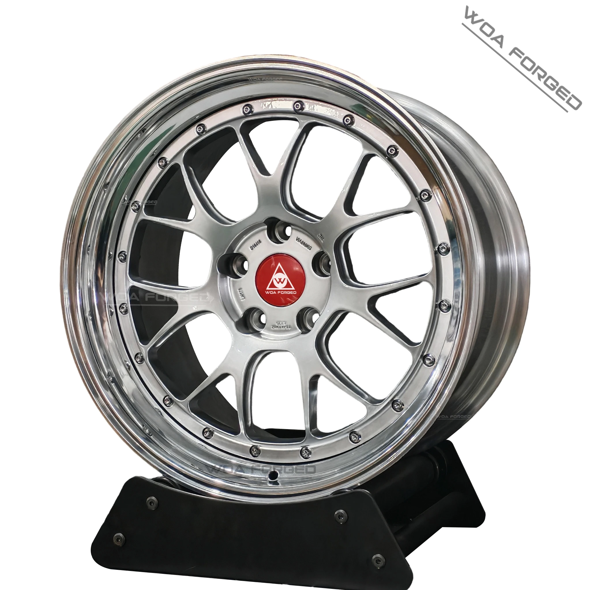 カスタム6061T6二ピースホイール軽量アルミ鍛造レーシングカーホイール18-23インチ5x114.3 PCDデザインE88 E89 RT LM LMR