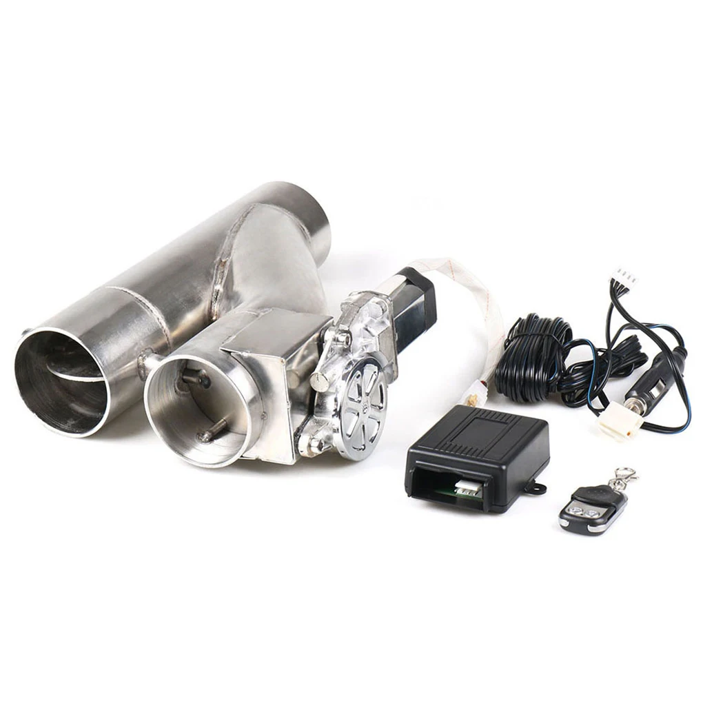 Universele 2'' 2.25'' 2.5'' 3" Dubbele Klep Elektrische Uitlaatklep Afstandsbediening Roestvrij Staal 2in1 Uitlaat Uitgesneden Klep Kit