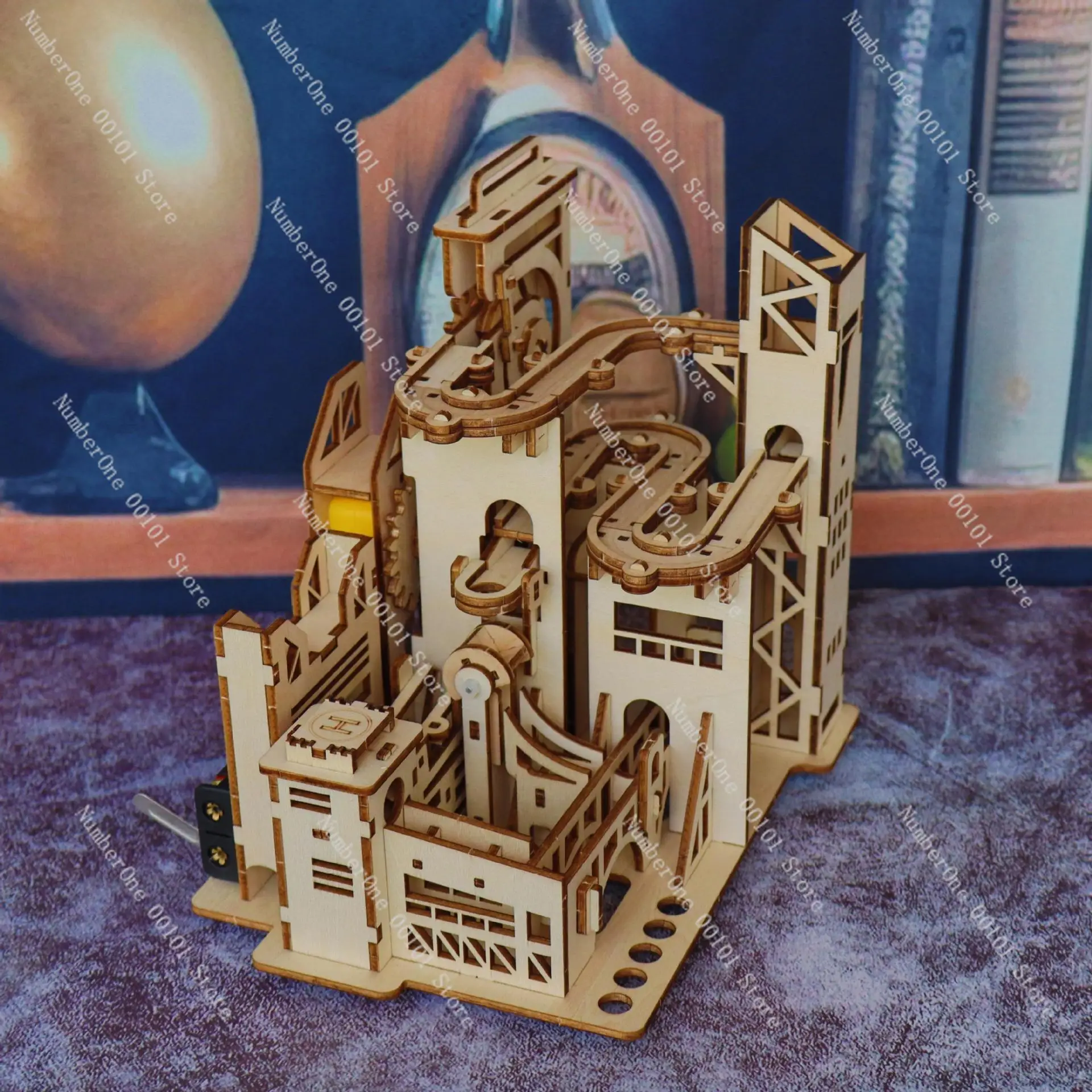 Mechanical 3D Puzzle DIY Handmade Assembly Educational Toy for Adults High Difficulty Track Ball