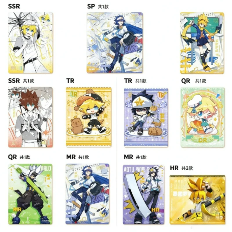 Aotu World Trading Card Blind Box Leisurely Charm Series King Grey Collectible Anime Merch Card Game Surprise Gift For Fan