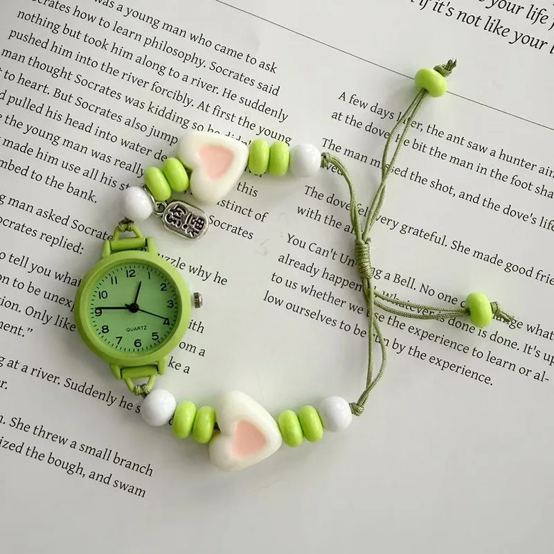 Cute Star Chain Quartz Watches for Girls Boy Unique Design Fashion Good Looks Wrist Watch for Teen Students Casual Wristwatch view 5