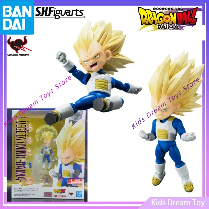 

Bandai in Stock Original S.H.Figuarts DragonBall Anime SUPER SAIYAN3 VEGETA (MINI) -DAIMA- Action Figures Toys Collectible Model