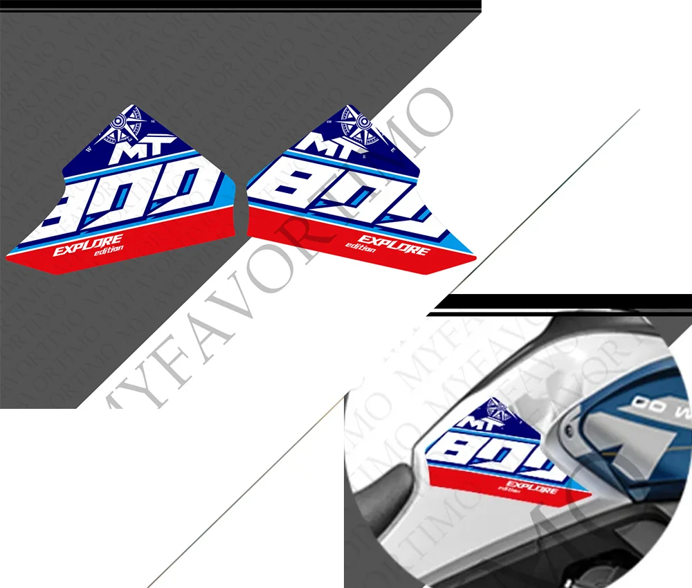 

For CFMOTO 800MT CM MOTO 800 MT Touring Adventure Motorcycle Fuel Tank Sticker Moto Decals 2022 2023 2024