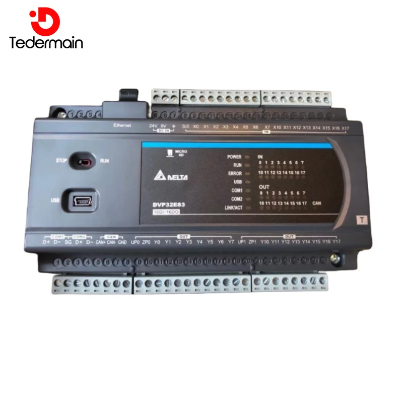 Brand new Delta ES3 Series PlC Built-in Ethernet interface CANopen DVP32ES300R DVP32ES311T DVP48ES300T DVP64ES300R DVP80ES300T