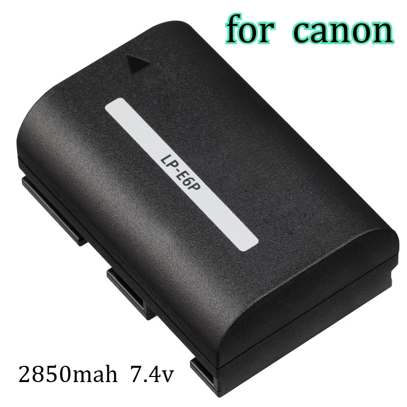 2850mah Suitable for Canon R5 MARK II  Battery  LP-E6P  Battery  High-capacity Dual Charging Charger  Digital  Battery
