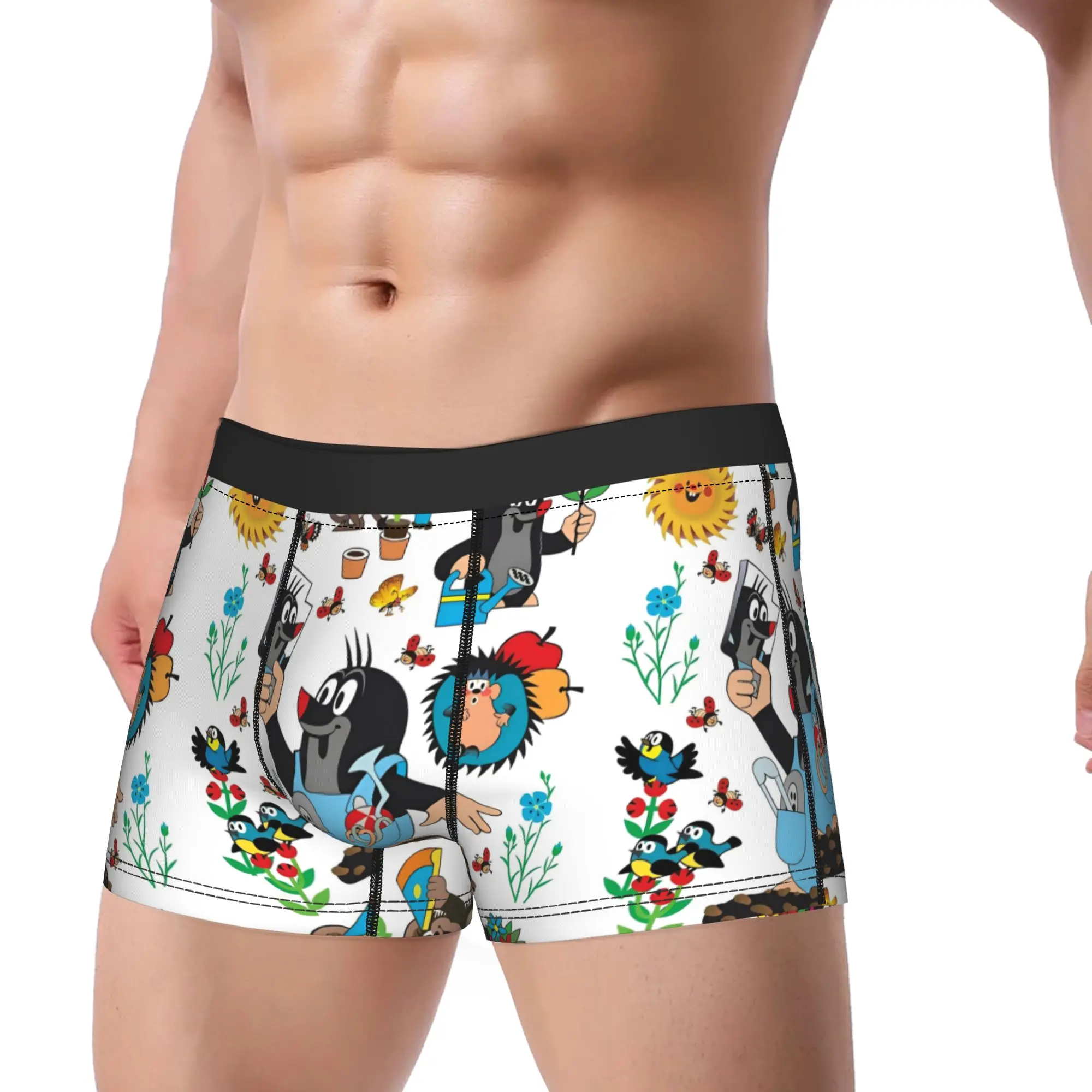 The Little Mole Cartoon Animal Boxers Humorous Underwear  Boxer Briefs Gag Gift For Man
