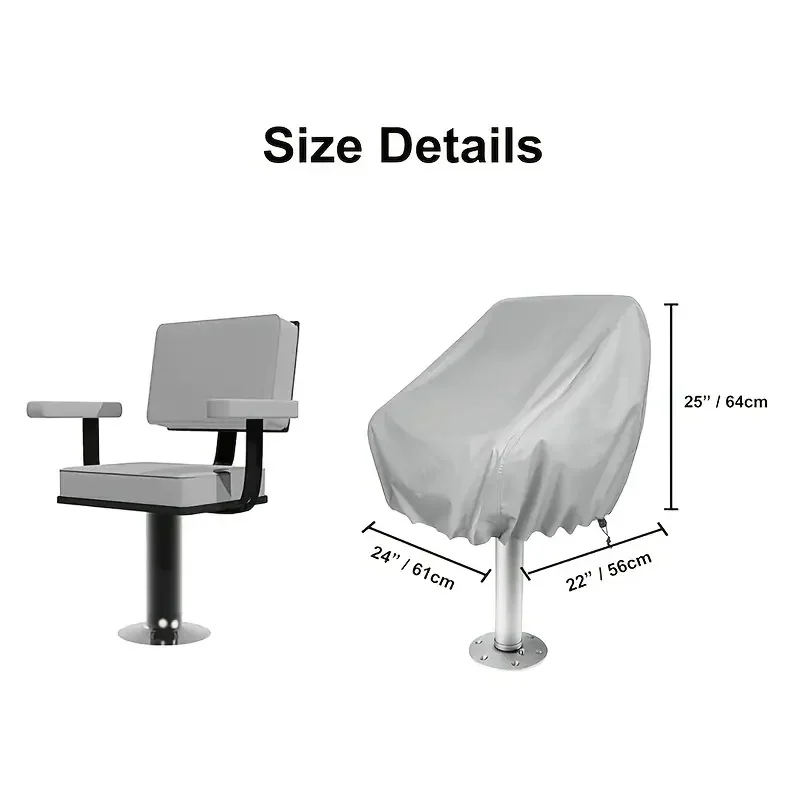 Boat Seat Cover Set, Wear-Resistant Non-Slip Yacht Seat Protector, Universal for Yacht RV And Campervan, Marine Boat Seat Cover view 4