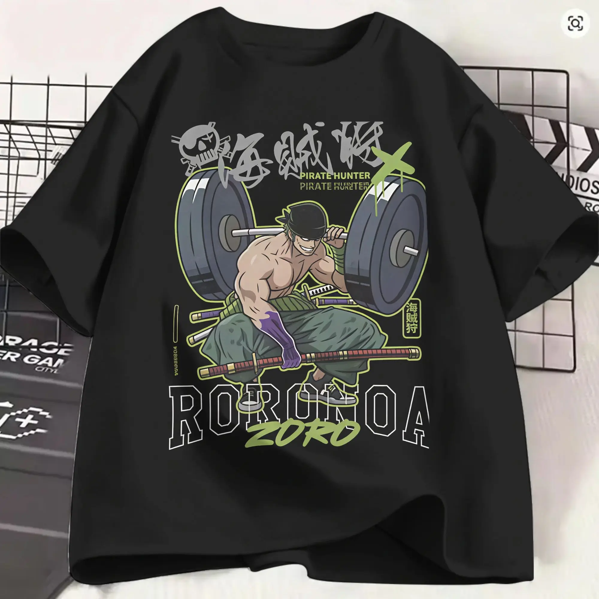 Creative Ones Pieces Anime T-Shirts Men Round Collar Cotton T Shirt  Short Sleeve Tees Original Clothing