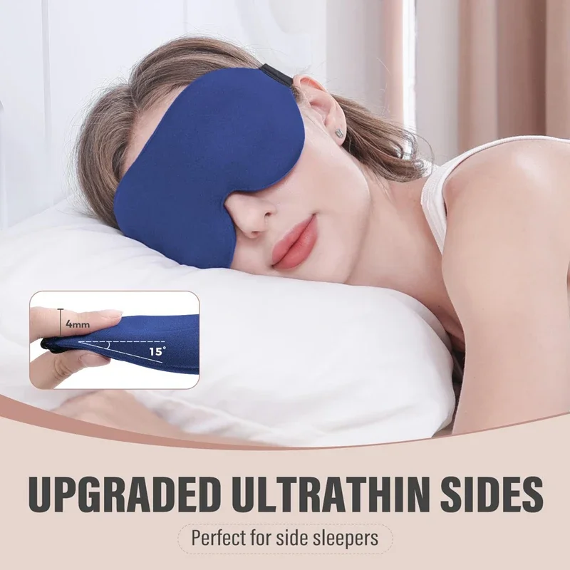 3D Night Sleep Eye Mask Breathable For Sleeping Super Soft Mask Block Out Light With Women Men Family For Travel & Home Use view 2