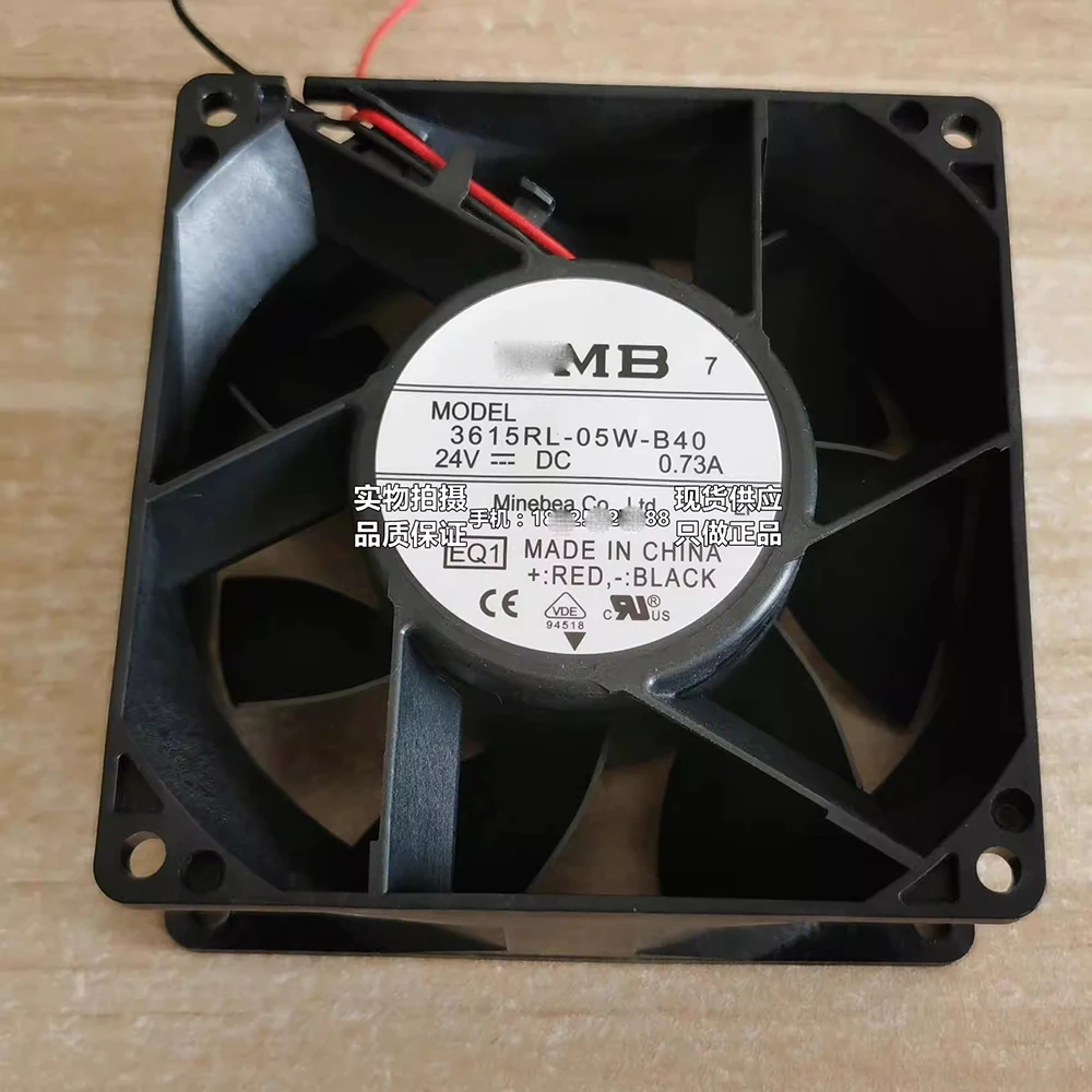 

Original for NMB 3615RL-05W-B40 9038 9CM 24V 0.73A waterproof inverter cooling fan