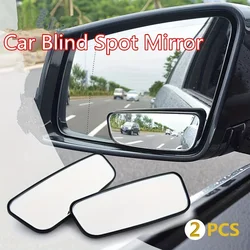 1 Pair Car Blind Spot Mirror, Car Rearview Mirror Square Mirror, Adjustable Wide Angle Rear View Mirror