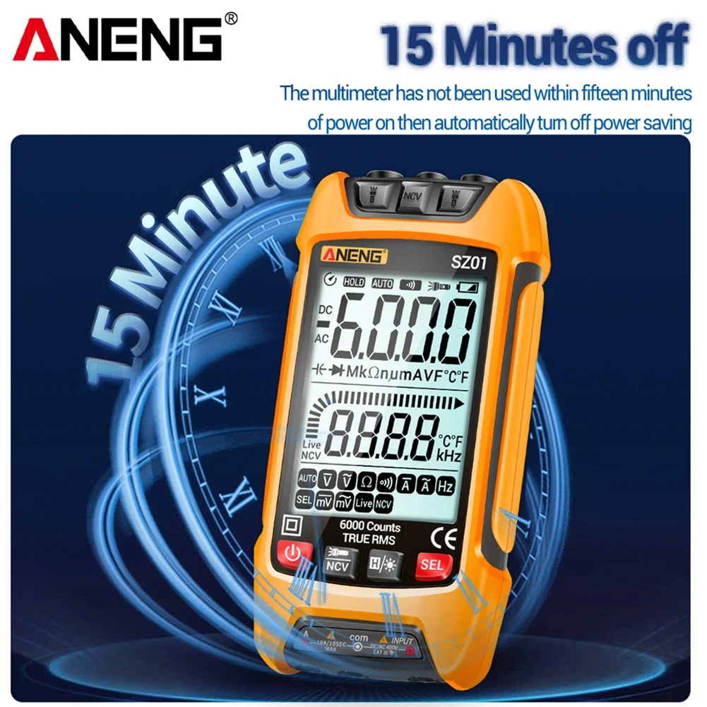 ANENG SZ01 SZ02 Automatic Digital Display Multimeter Intelligent Anti-burning Universal Meter Electrician Maintenance Instrument