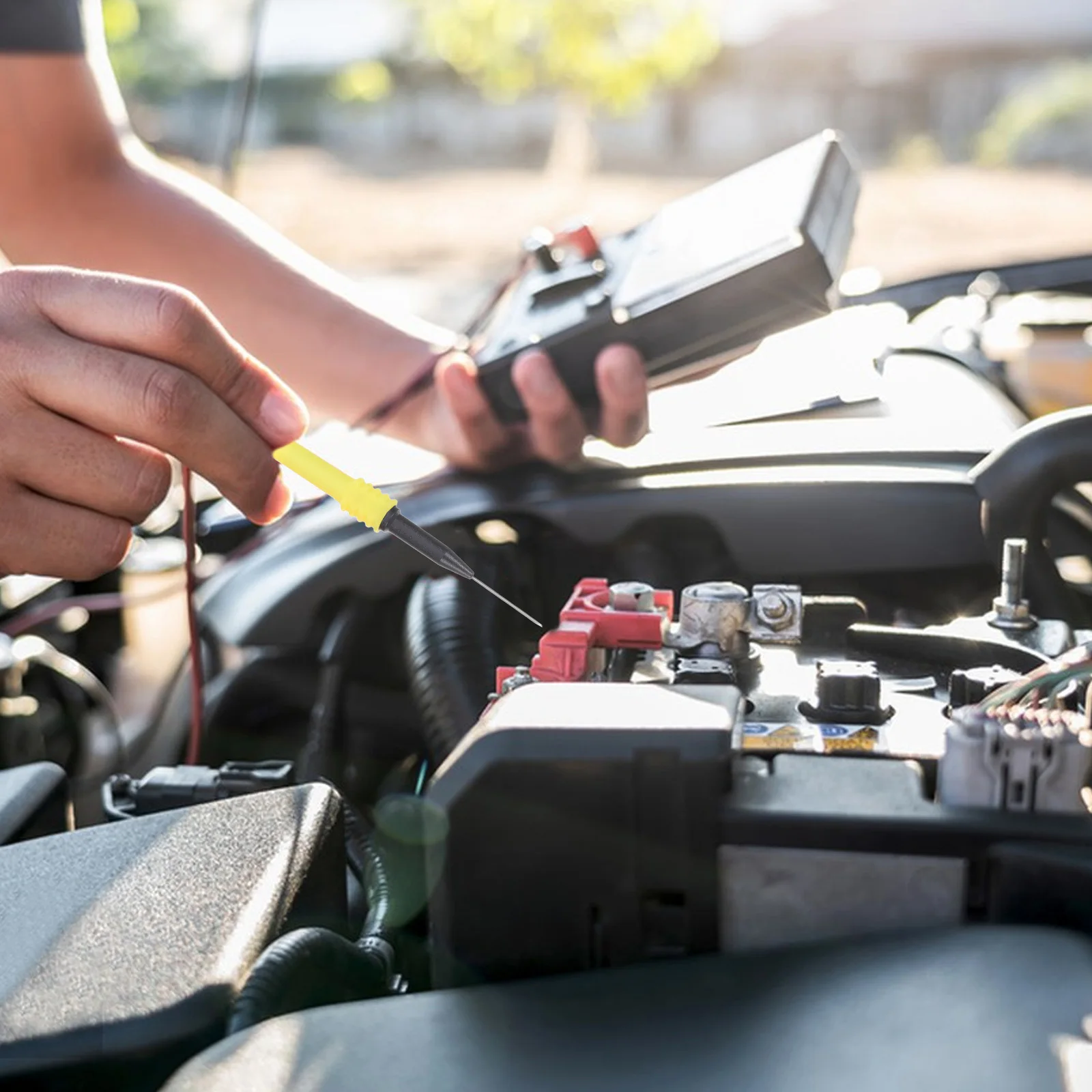 1 set di sonde per test di riparazione automobilistica Spina a banana Clip isolate non penetranti per diagnostiche di cavi di test elettrici per auto