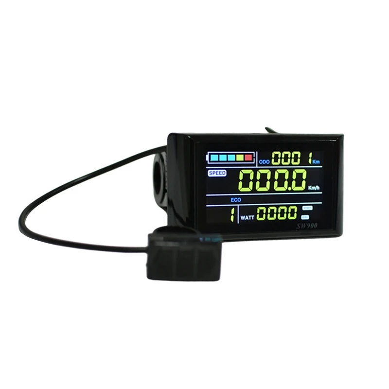 AliExpress NONE SW900 Colour Screen Ebike LCD Display 24V/36V/48V/60V/72V E-Bike LCD Meter Panel Display Ebike Accessories-A82K