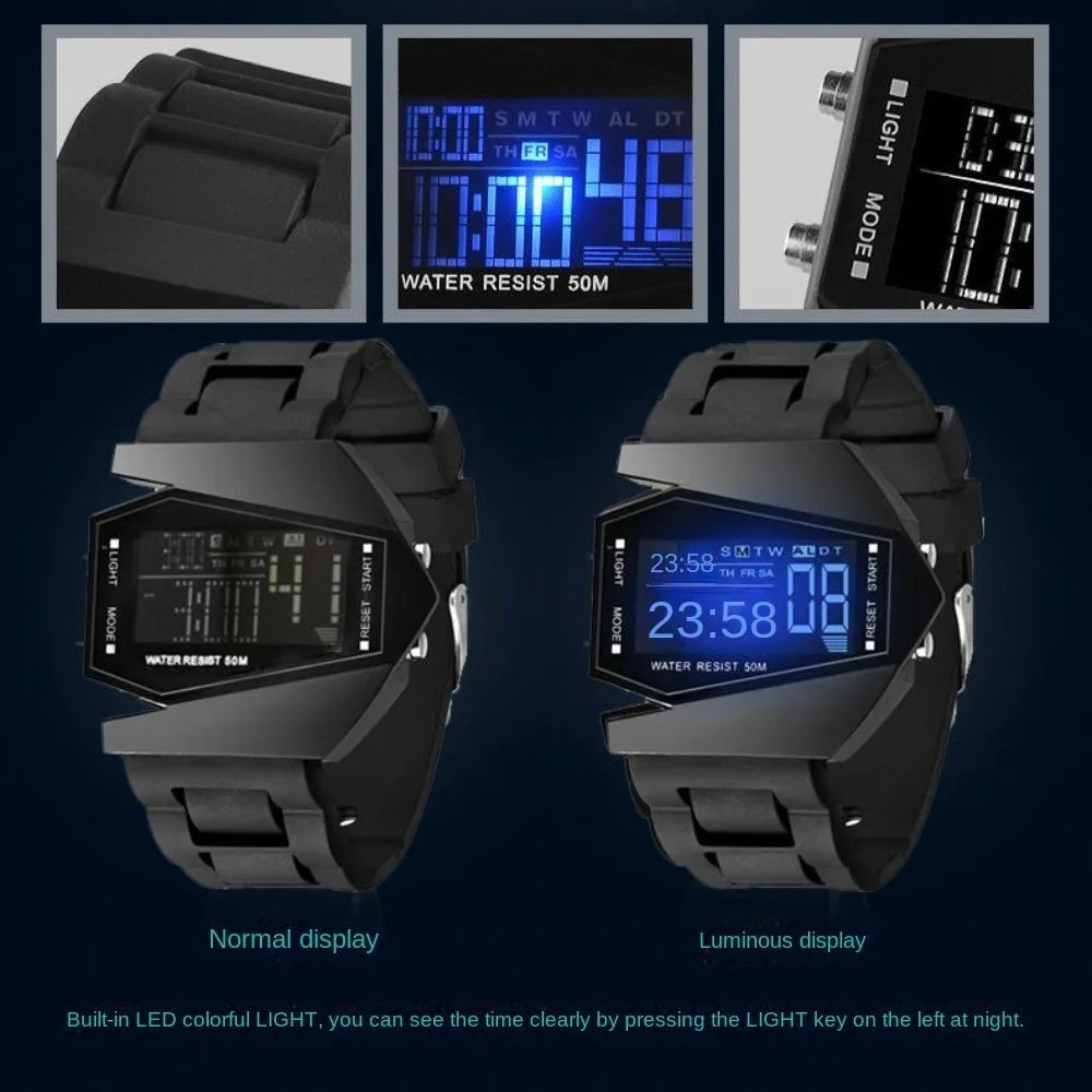 

Девушка с красочной подсветкой, крутая система 12/24 часа, электронные часы с будильником, календарь, секундомер