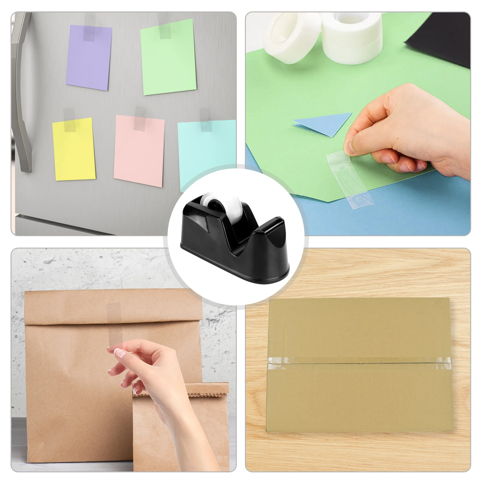 8 롤 투명 테이프 테이프 절단 기계와 접착 테이프 디스펜서 크리 에이 티브 편지지 학교 사무용품 포장