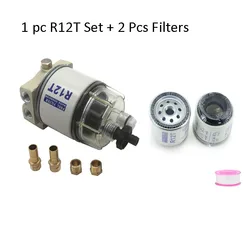 Oil Fuel Water Separator Set Turbine Diesel Engine Racor Filter NPT ZG1/4-19 For R12T 140R  S3240 R12S R12P