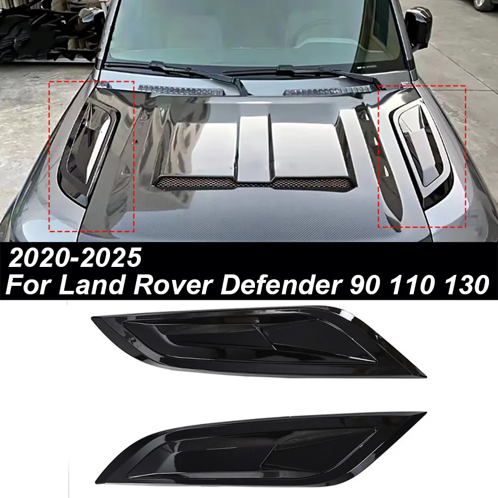 For Land Rover Defender 90 110 130 2020+ Off Road 4x4 Exterior Accessories Urban Style Premium Bonnet Air Vent Set
