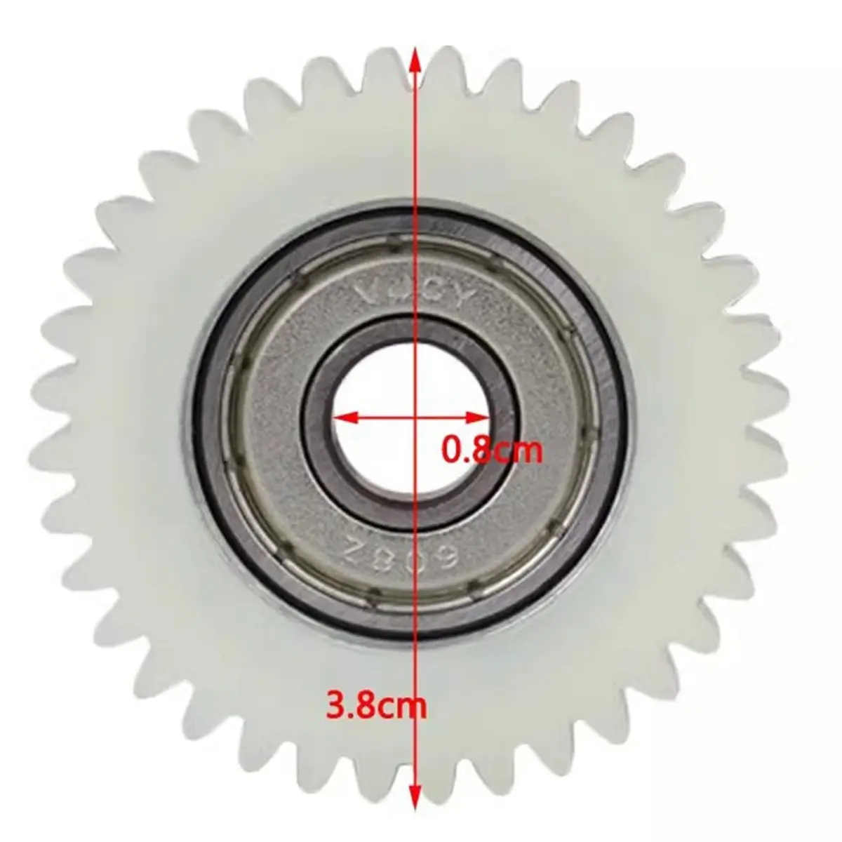 (CLOS) Motor Inner Gear Electric Bicycle 36 Teeth Nylon Gear for 500W Brushless Gear Motors, E-Bike Wheel Hub Replacement Gear