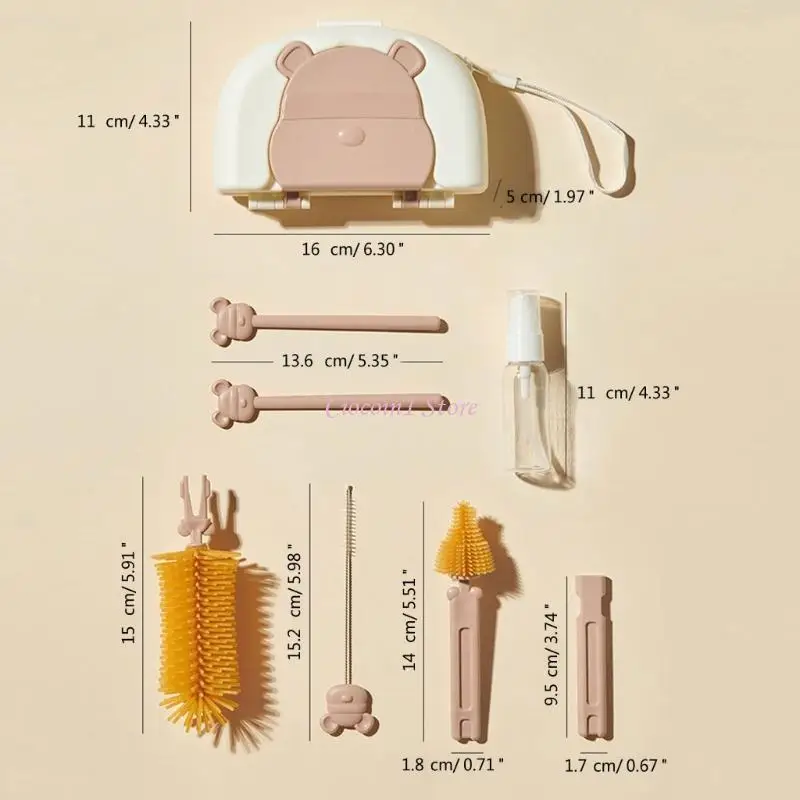 مجموعة تنظيف الزجاجات المطورة من Y1UB، حل نظيف مريح للعائلات المسافرة #6