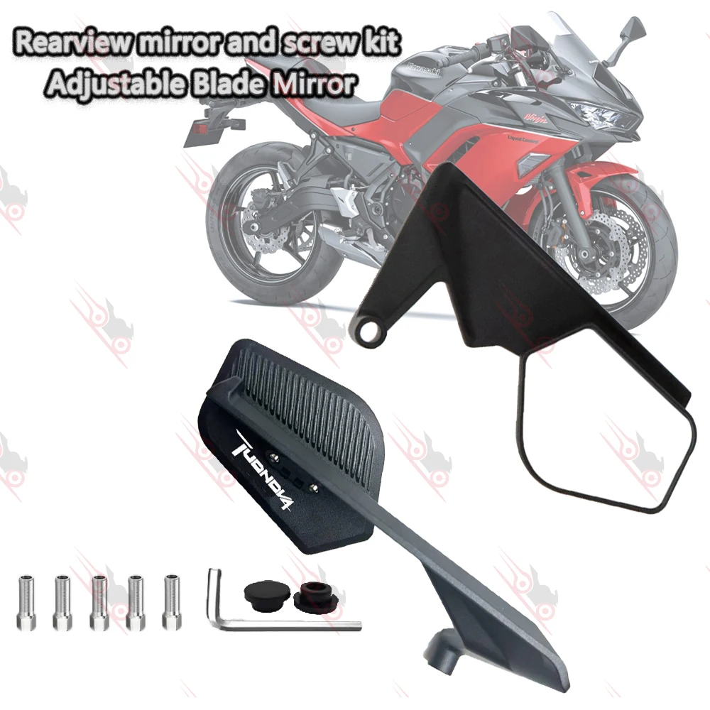 

Track Certified Wide-angle Motorcycle Fixed Wind Wing Rearview Mirror For Aprilia Tuono V4 1100 SHIYER SRMAX V4 Caponord