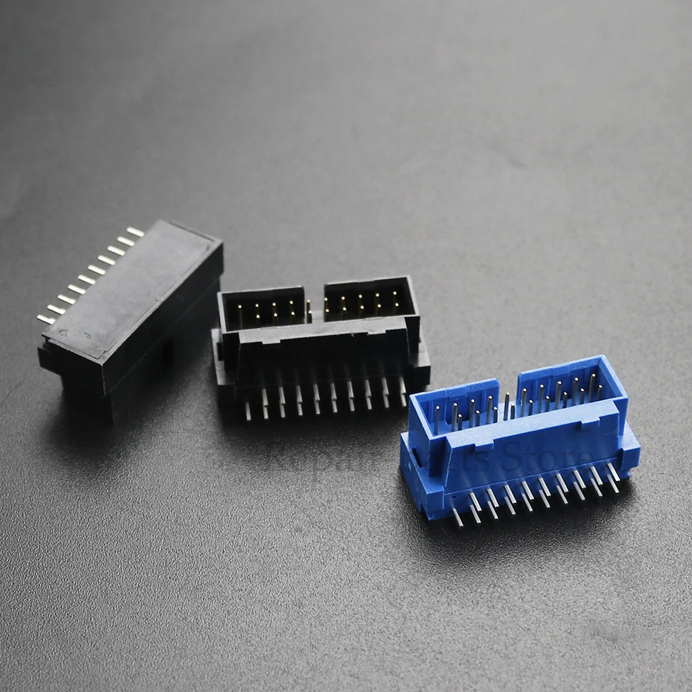 1/2/5/10PCS USB 3.0 19P 19 20 pin USB3.0 20P male connector 90 degree mainboard chassis front seat expansion DIY connector