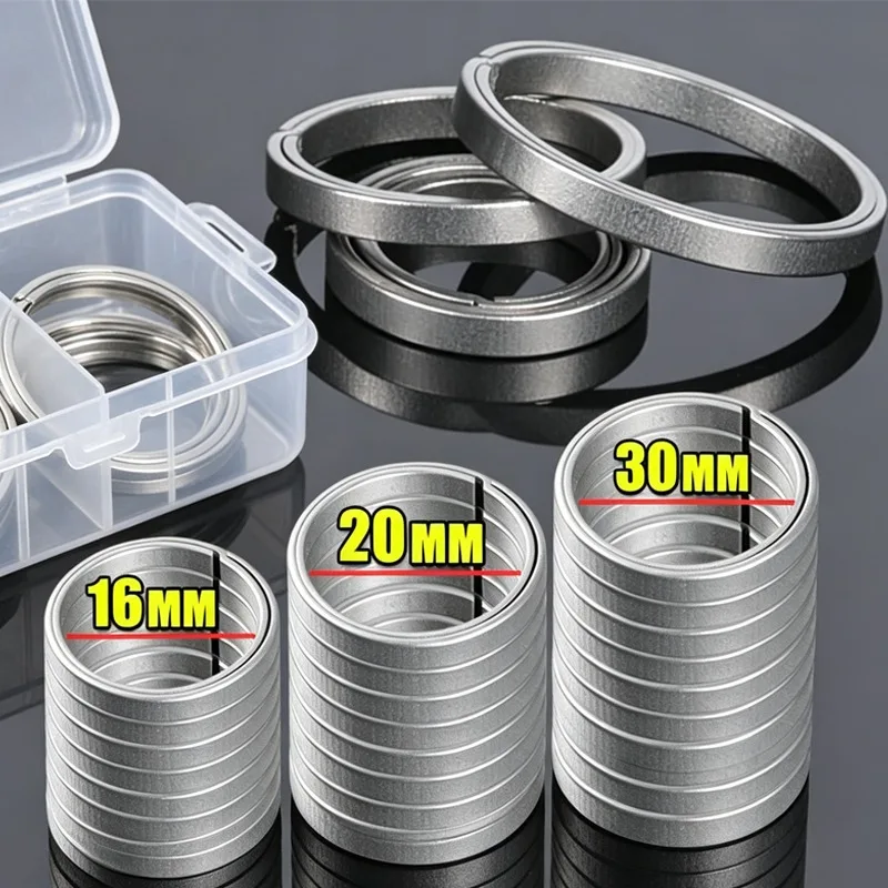 10 pièces Porte-clés en titane ultra-léger avec pendentif, durable, unisexe, créatif, pour clés de voiture, fabrication haut de gamme