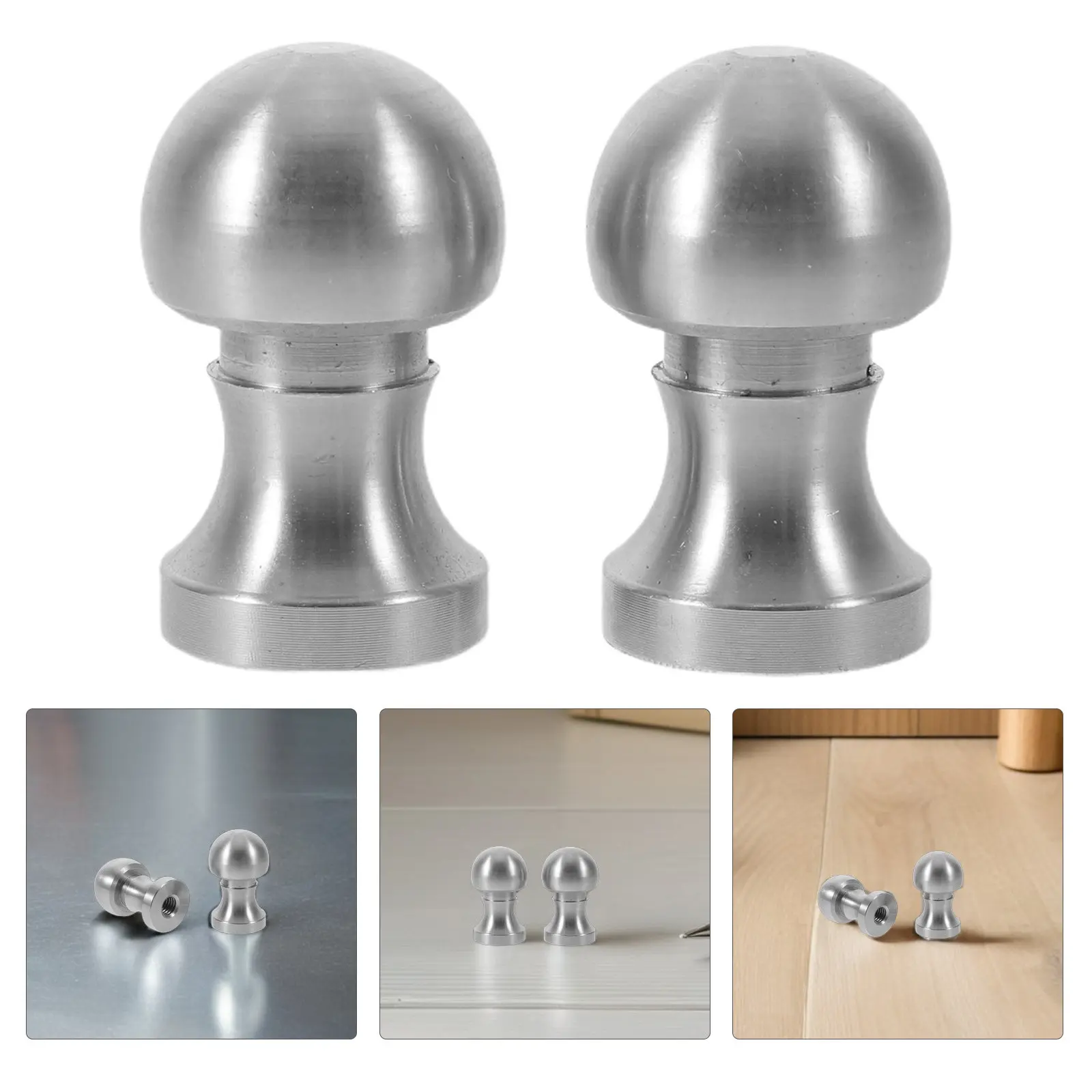 2Pcs Heavy Duty Stainless Steel Fireplace Door Pull Handle Knobs Replacement Universal Fit Fireplace Door Hardware Drawer