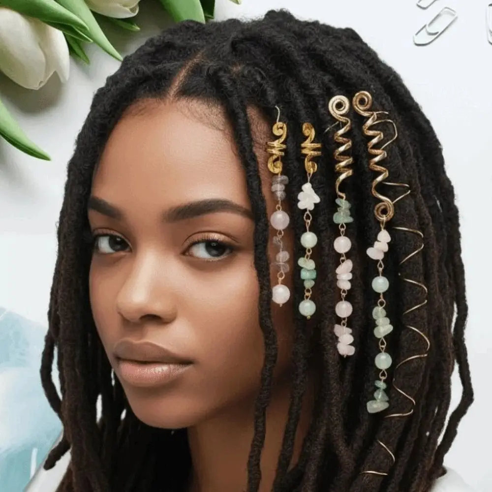 

Styling Hair Accessories Dreadlock Hair Jewelry Metal Braid Headdress Hip-hop Dangle Dreadlock Side Clip Sweet Long Tassel