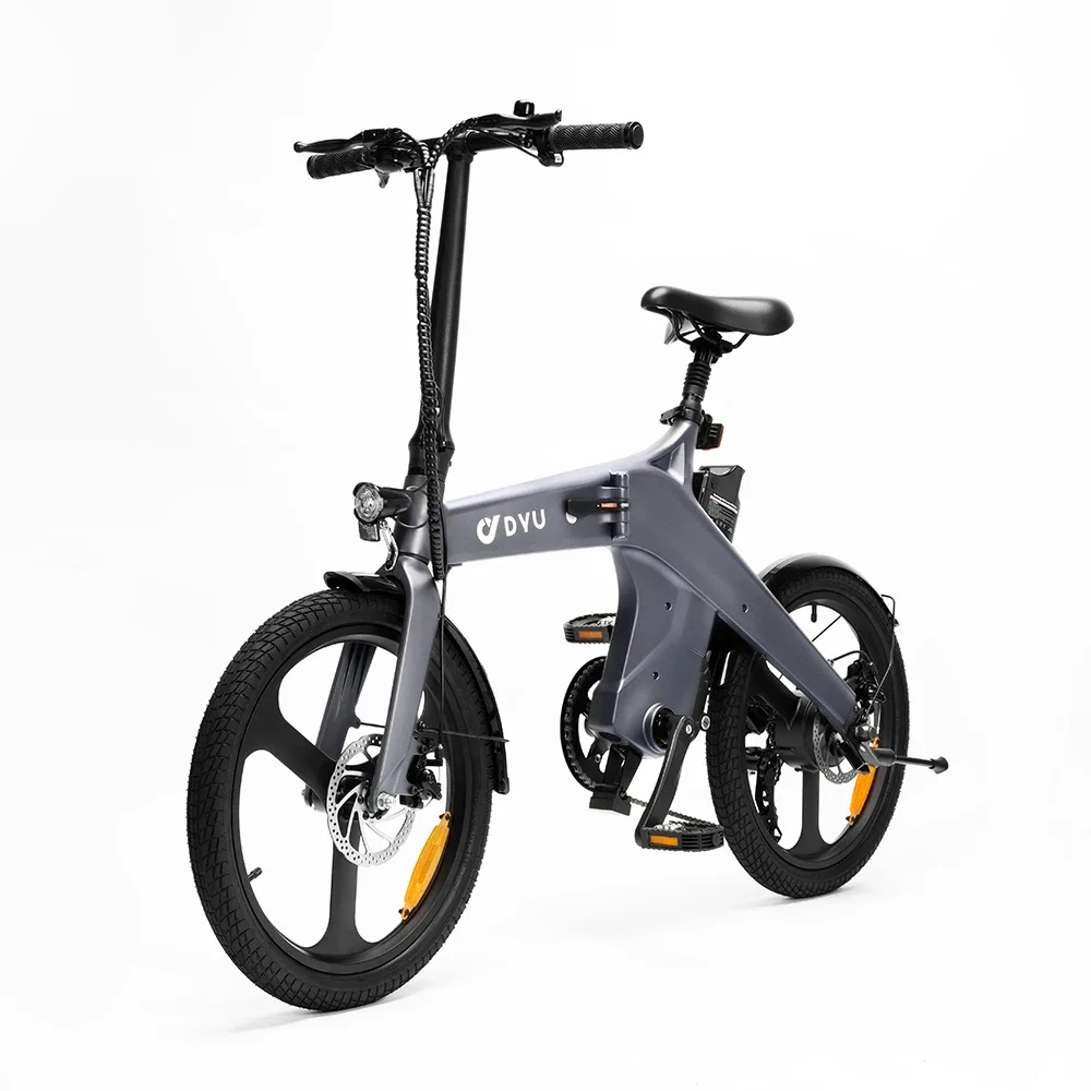 DYU T1 vélo électrique 250W moteur sans brosse 36V10AH batterie au Lithium alliage de magnésium e-bike adulte 20 pouces pneu pliable vélo électrique