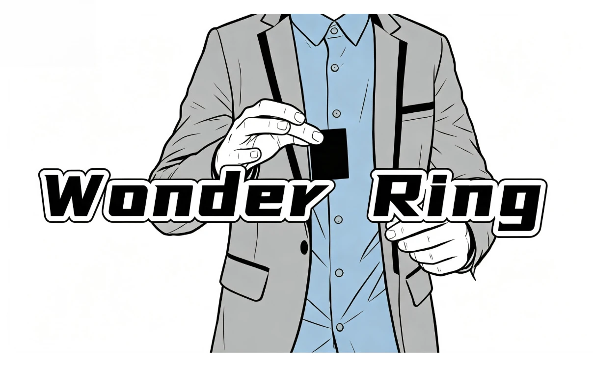 Wonder Ring Pro Gimmicks Close Up Illusions Mentalism Magic Trick Professional Magician Games Object Appearing Vanishing Magia