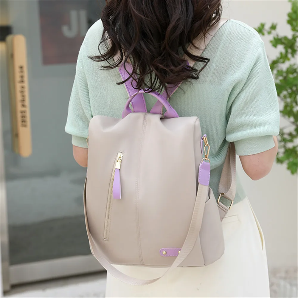 Anti Theft Backpack Casual Large Capacity Women Shoulder Bag Fashion Multifunctional Travel Backbag Waterproof  Women School Bag