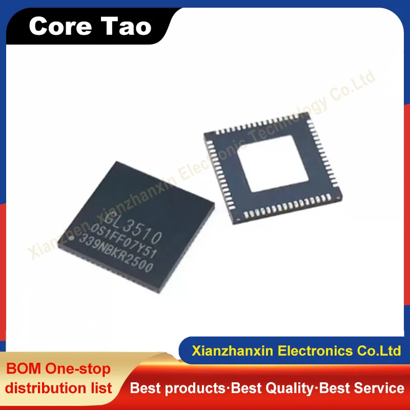 5pcs/lot GL3510-OSY51 52 GL3510 QFN64 USB 3.1 Splitter Hub Controller Chip