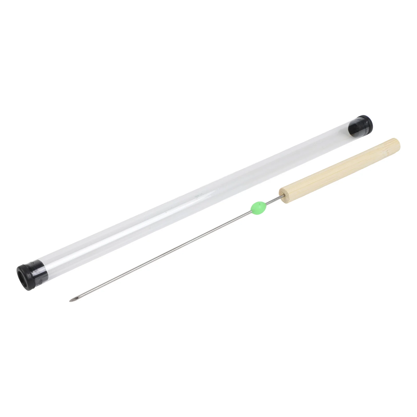 1 Stück 22,5 cm Wurmhaken-Nadel, kein Ausbruch des Fischs, schnelle Eindringnadel für Regenwürmer, hohle Gasnadel, Angelwerkzeug – Detail 3