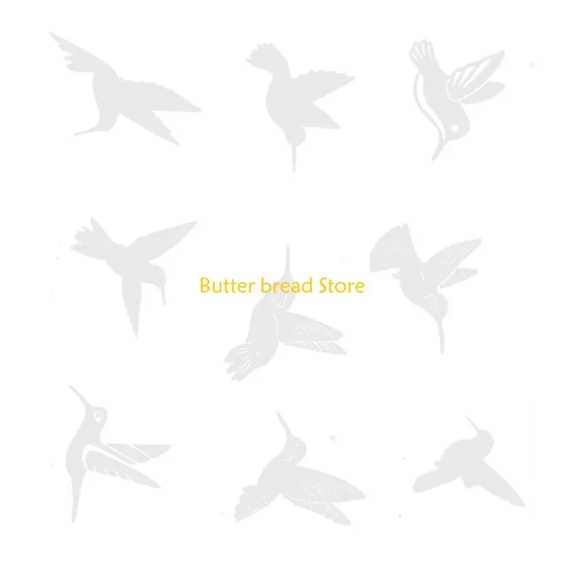W89C 9Pcs/set Good Quality PET Sticker To Protect Birds From Glass Impact Accidents