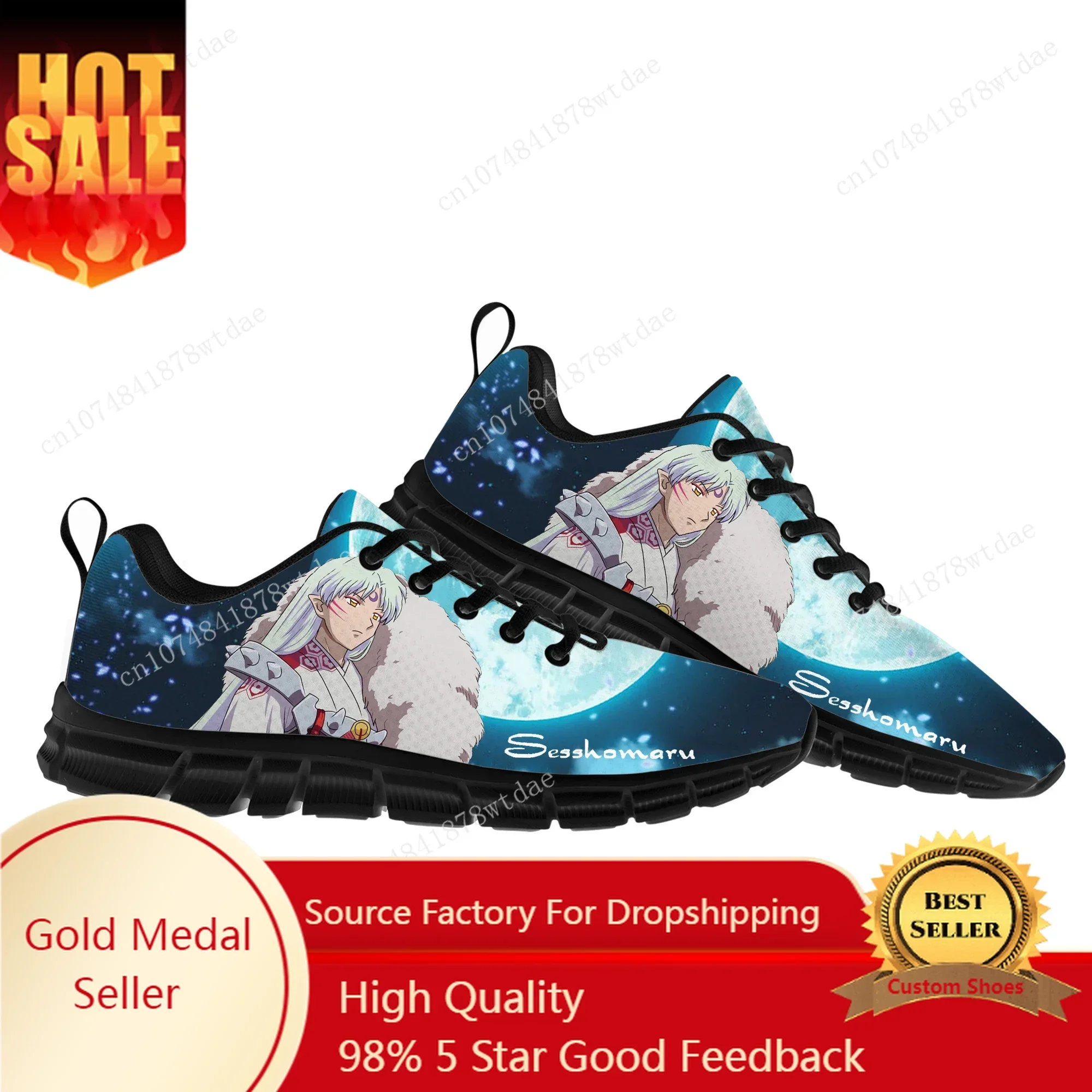 

Sesshoumaru Sports Shoes Mens Womens Teenager Kids Children Sneakers Inuyasha High Quality Anime Manga Sneaker Custom Shoe