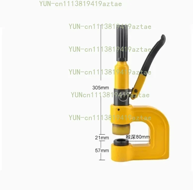 Durable Customizable Manual Hydraulic Hole Punch Portable Metal Sheet Hydraulic Puncher