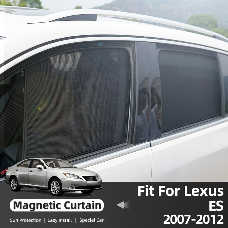 

For Lexus ES ES350 ES300 ES240 2007-2012 Magnetic Car Sunshade Front Windshield Curtain Rear Side Window Sun Shade Visor