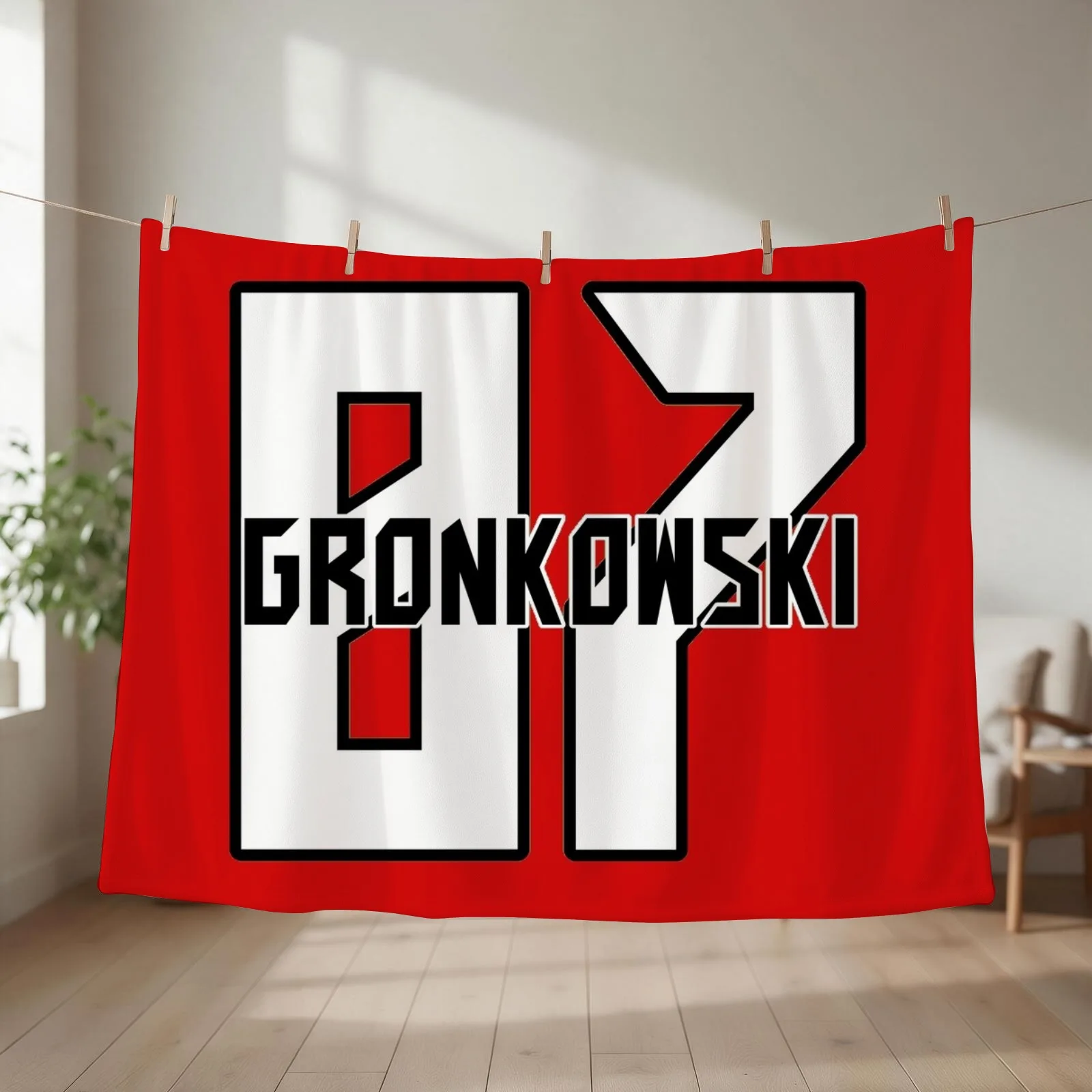 Rob Gronkowski Throw Blanket christmas gifts Furrys Soft Plush Plaid warm for winter Blankets