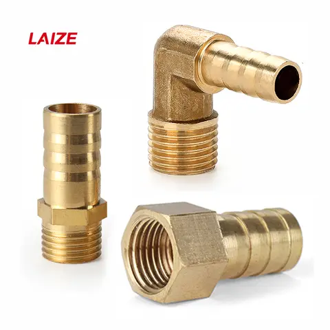 Brass Barb Fitting Male Female Thread BSP Copper Connector Joint Coupler Adapter