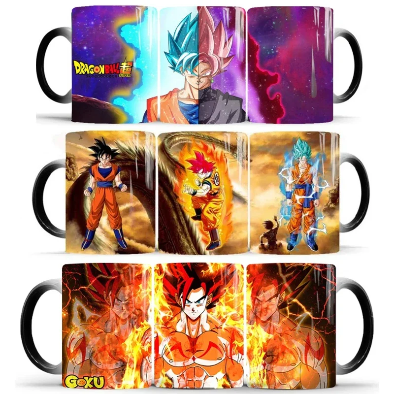 

Anime Cartoon Dragon Ball Color Changing Mug Ceramic Thermos Coffee Breakfast Cup Men's Women's Birthday Gift Daily Necessities