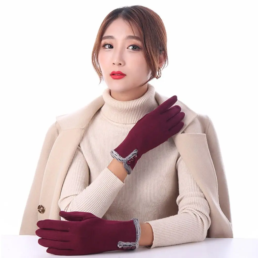 Mode Winter Warme Handschuhe Winddicht Kältebeständig Touchscreen Handschuhe Verdickt Warm Halten Radfahren Fäustlinge Outdoor Radfahren