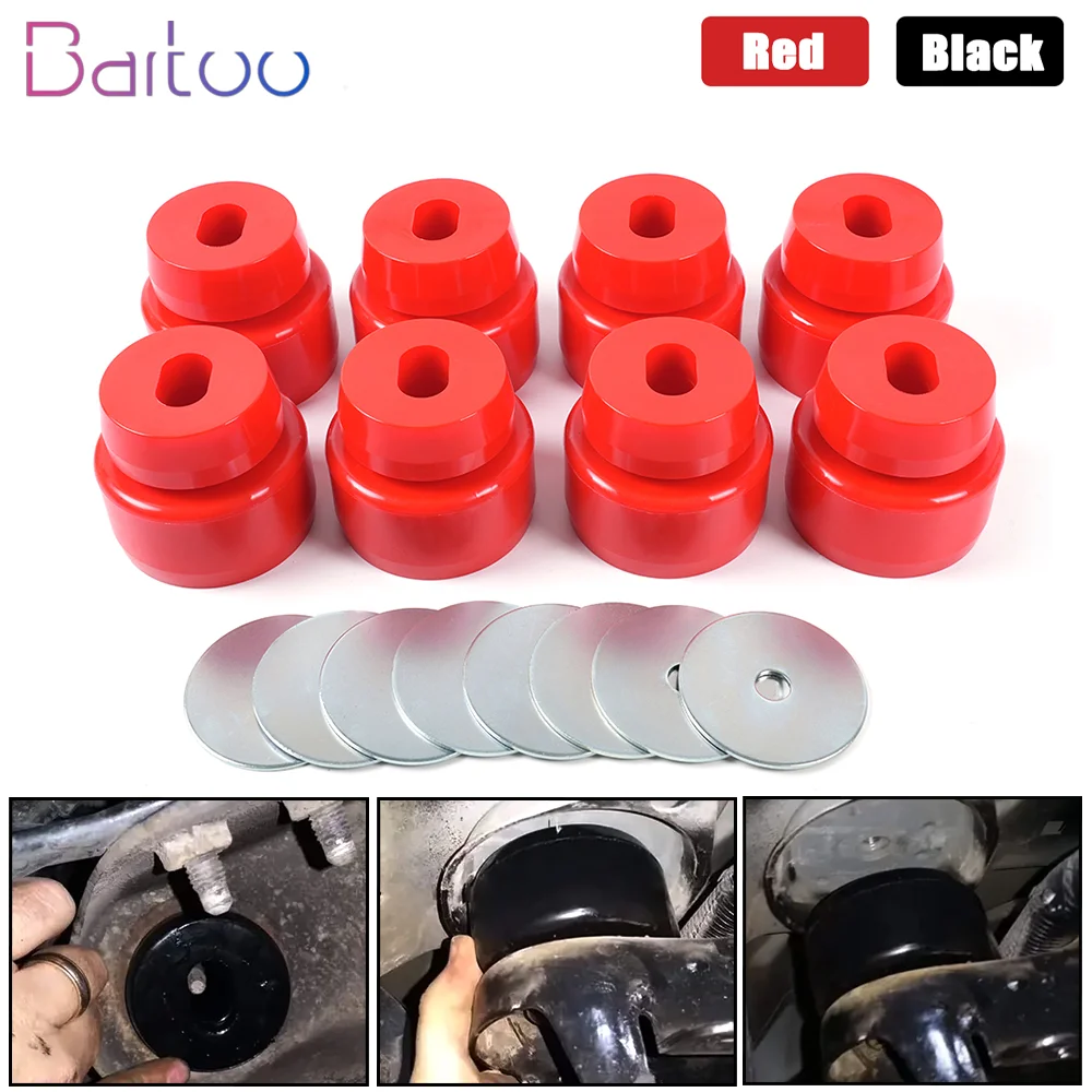 

Bartoo-Polyurethane Body and Cab Mount Bushing Kit 7-141 for Chevy Silverado & Sierra 1999-2014 1500/2500 2WD/4WD SFN173