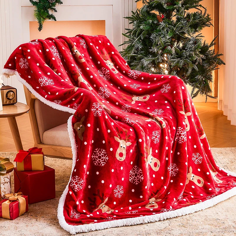 Hand Chunky Knitted Blanket Thick Yarn Merino Wool Bulky Knitting Throw Blankets Throw Carpets Soft Warm Winter Home Sofa Bed