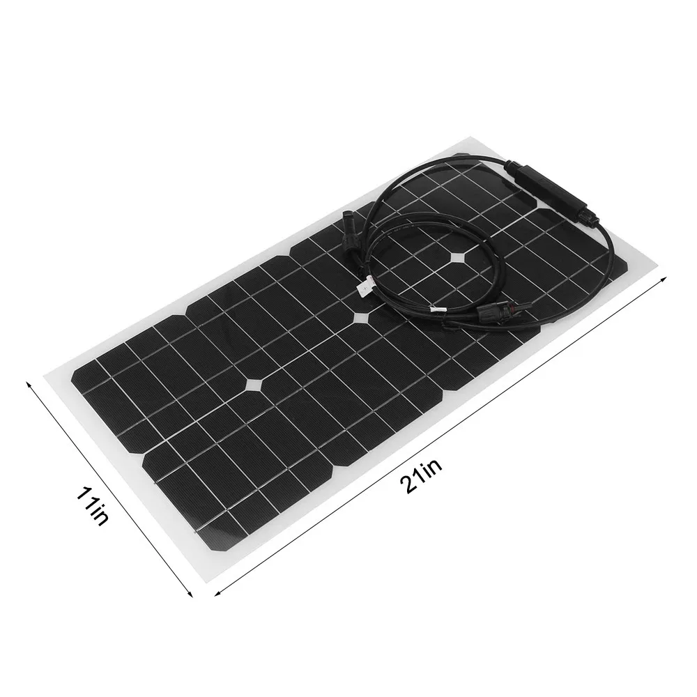 Solar Panel USB Output Waterproof Outdoor Hike Camp Portable Cells Battery 18V Flexible Solar Charger for Mobile Phone Charging