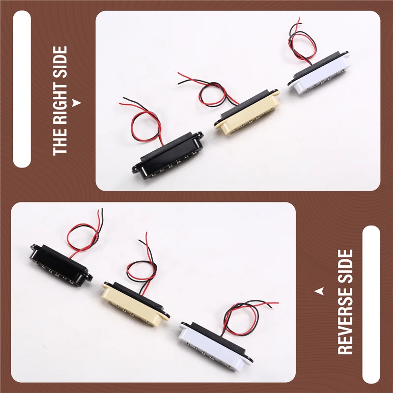 RTSHE-3PCS звукосниматели для звуковой гитары с одной катушкой для электрогитары ST, одинарный звукосниматель, электрогитара с одной катушкой