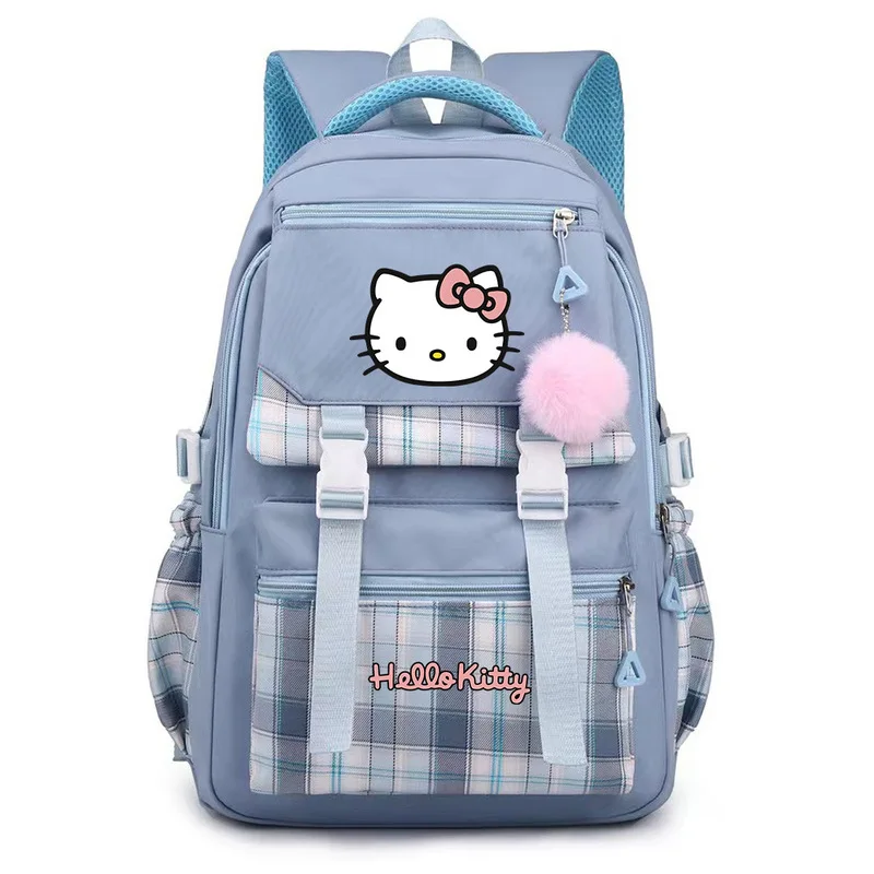 حقيبة ظهر Hellokitty Hello Kitty الجديدة للنساء يابانية لطيفة للمدرسة الابتدائية الإعدادية حقيبة مدرسية ذات سعة كبيرة