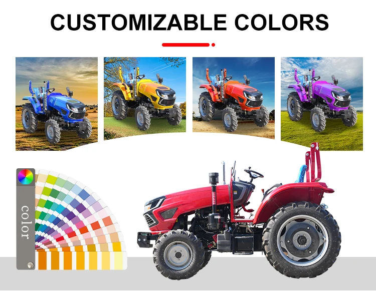 Skott 70 PS 4x4 Landwirtschaftstraktor EPA Tier4 CE Mehrzweck-Landwirtschaftstraktor mit Optionalen Anbaugeräten Rotationsfräse – Detail 4